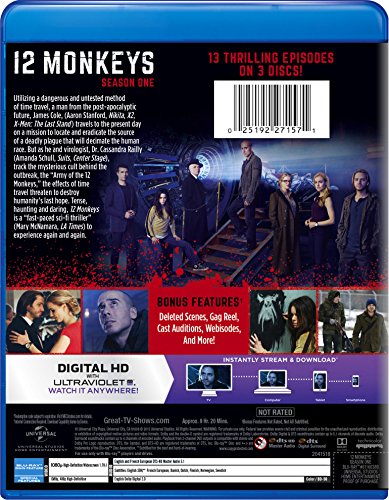 12 Monkeys: Season One/ [Blu-ray] [Import]