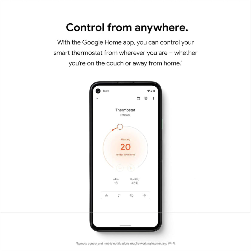 Google Nest Thermostat - Smart Thermostat for Home - Programmable WiFi Thermostat - Charcoal 🍁 All In One Marketplace Canada