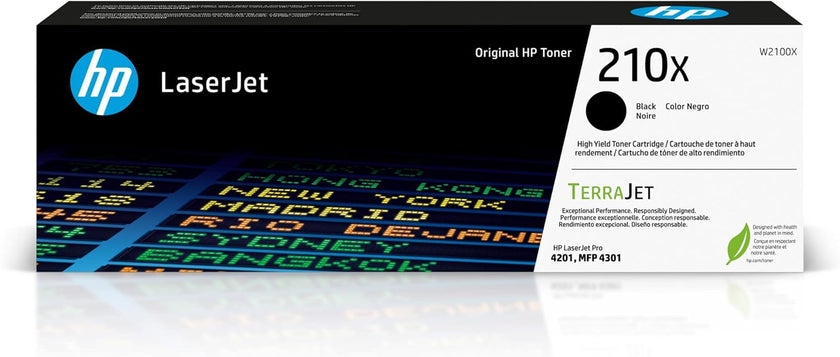 HP 210X (W2100X) BLACK HIGH YIELD ORIGINAL LASERJET TONER