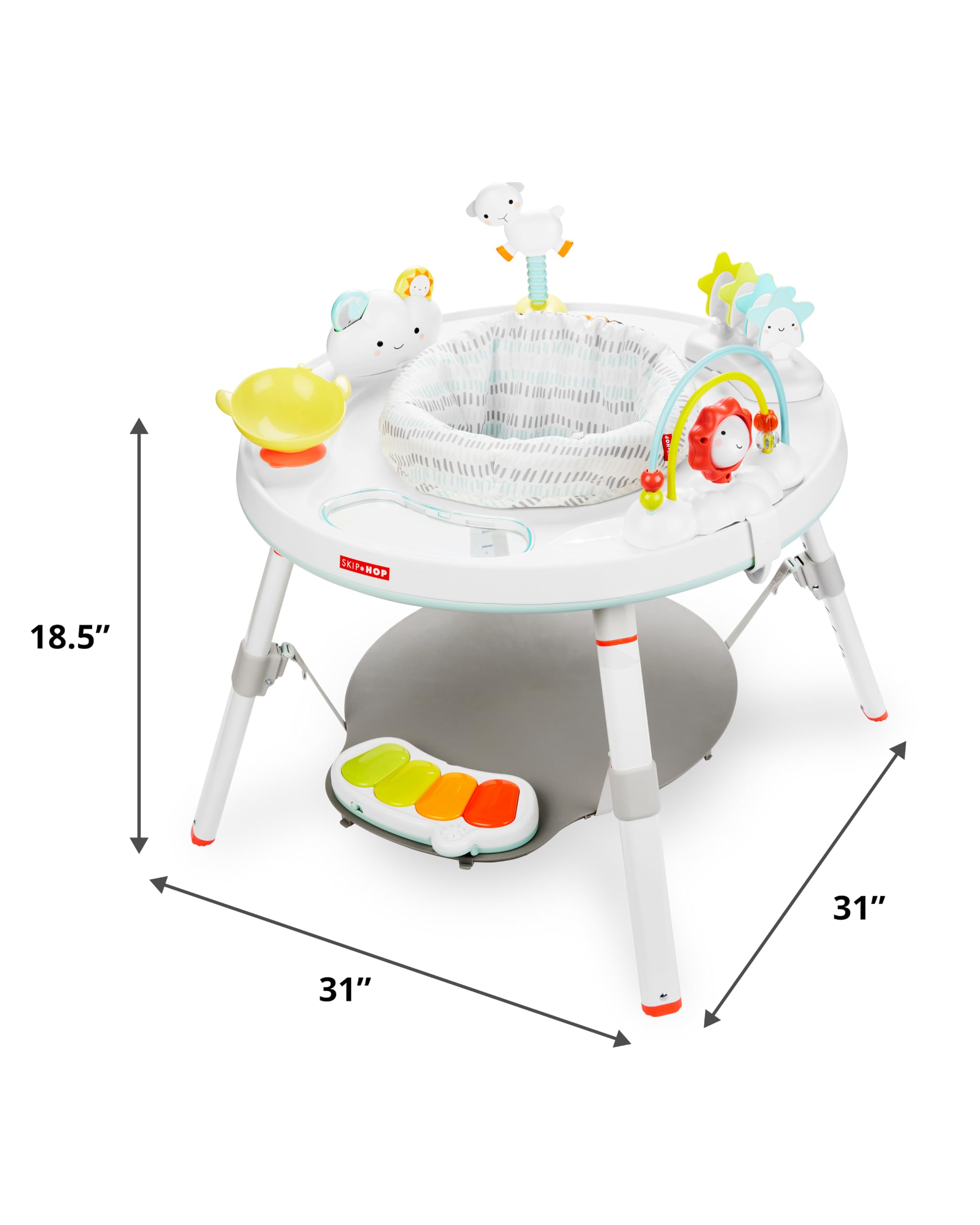 Skip Hop Baby Activity Center: Interactive Play Center with 3-Stage Grow-with-Me Functionality, 4mo+, Silver Lining Cloud 🍁 All In One Marketplace Canada