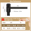 MANUEKLEAR Non-Slip Wrist Straps for Weightlifting Deadlifting, Gym Lifting Straps with D Rings for Cable Machine Workout, 10mm Neoprene Padded Weight lifting Wrist Wraps for Men Women (Black, M (6.3-7.5inch)) 🍁 All In One Marketplace Canada