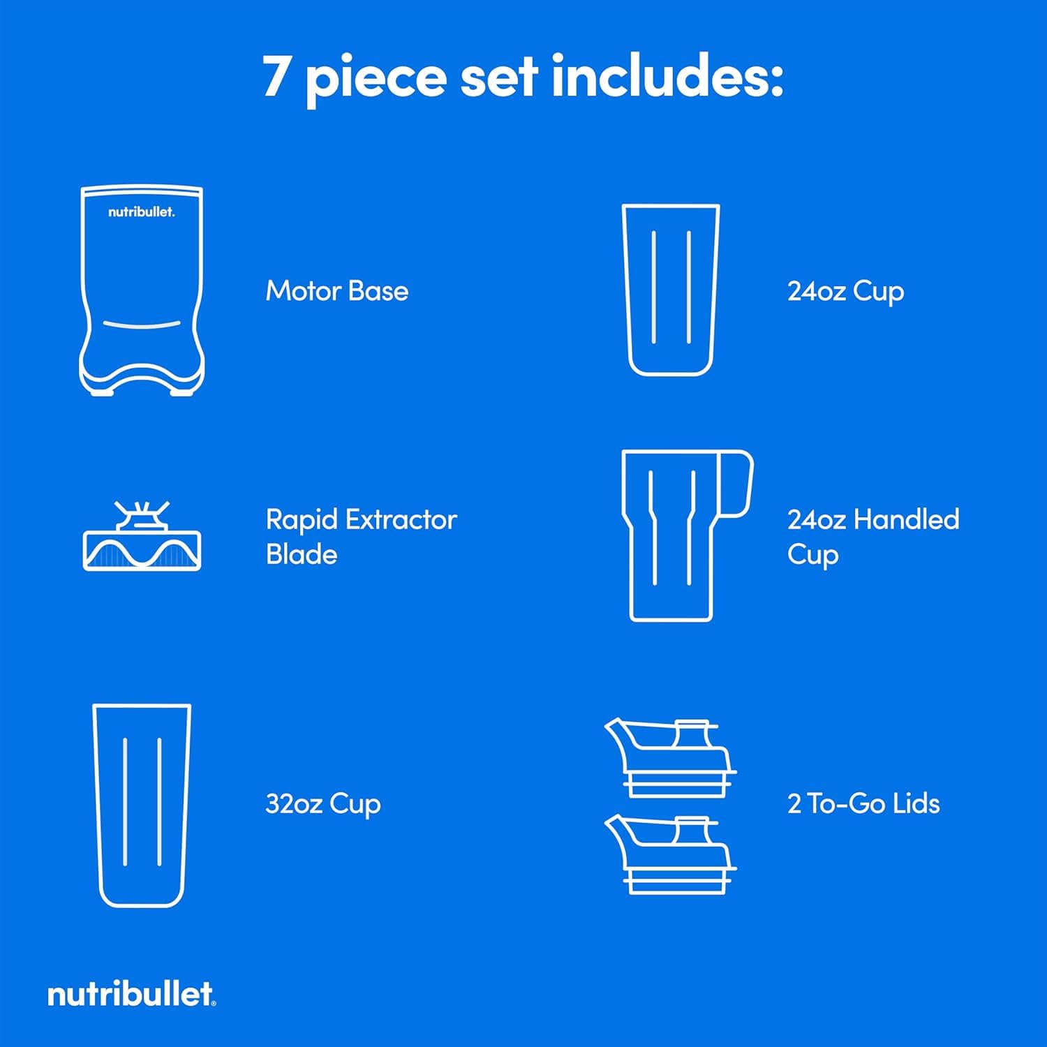 nutribullet Ultra 1200W Personal Blender for Smoothies Shakes & Protein - Quietest Single Serve Blender with Titanium Coated Blades, 3 BPA-Free Cups (32oz + 24oz), To-Go Lids, Dishwasher Safe 🍁 All In One Marketplace Canada