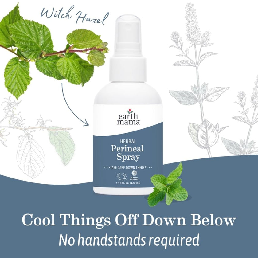 Earth Mama Herbal Perineal Spray for Pregnancy and Postpartum, 120ml 🍁 All In One Marketplace Canada