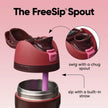 Owala FreeSip - Stainless Steel - 24-oz. - Red Black Cherry 🍁 All In One Marketplace Canada
