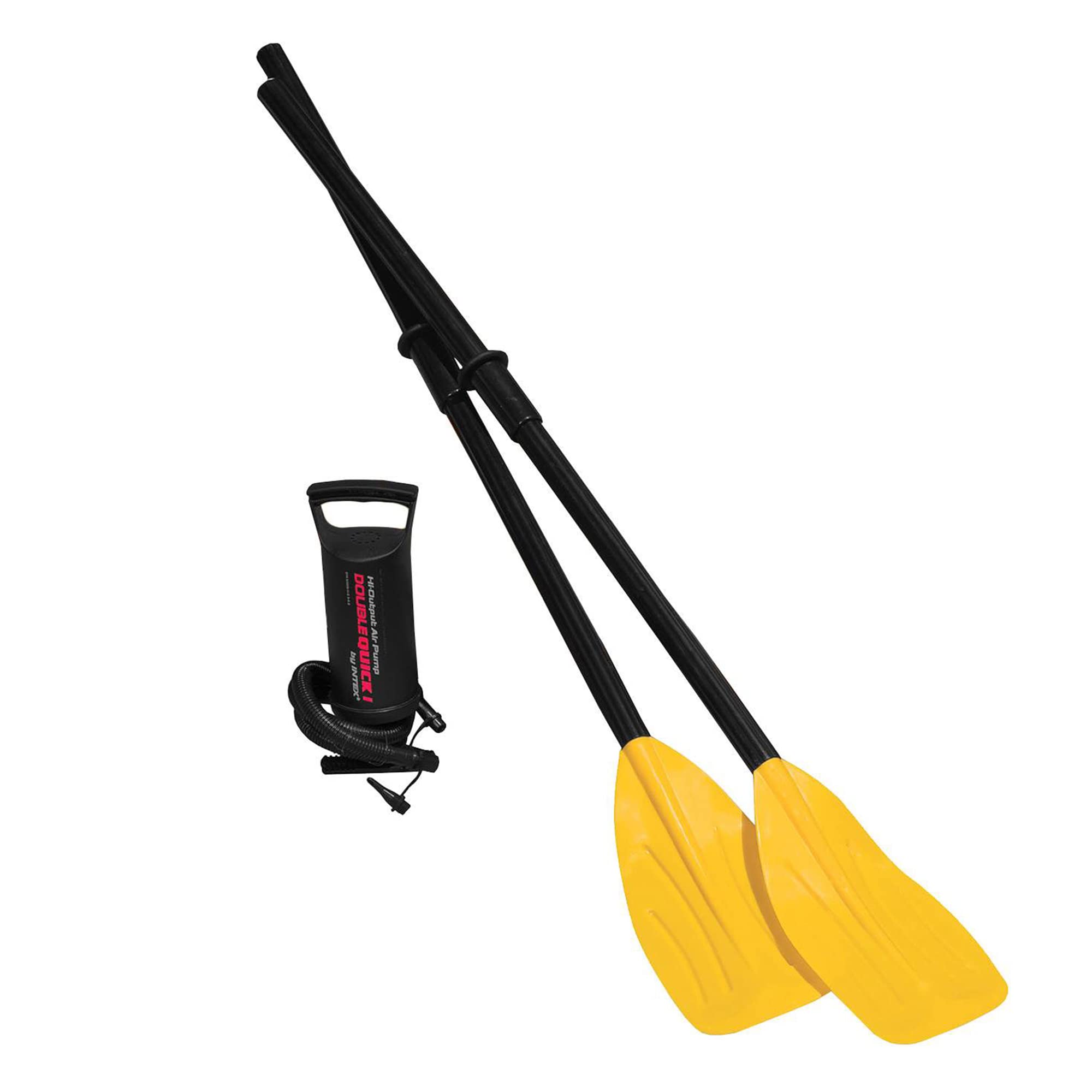 INTEX 58332EP Explorer 300 Inflatable Boat Set: Includes Deluxe Boat Oars and Mini Hand Pump – Dual Air Chambers – Grab Rope – 3-Person – 410lb Weight Capacity 🍁 All In One Marketplace Canada