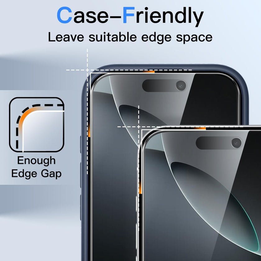 JETech Privacy Screen Protector for iPhone 16 Pro 6.3-Inch, Anti-Spy Tempered Glass Film with Easy Installation Tool, 2-Pack 🍁 All In One Marketplace Canada