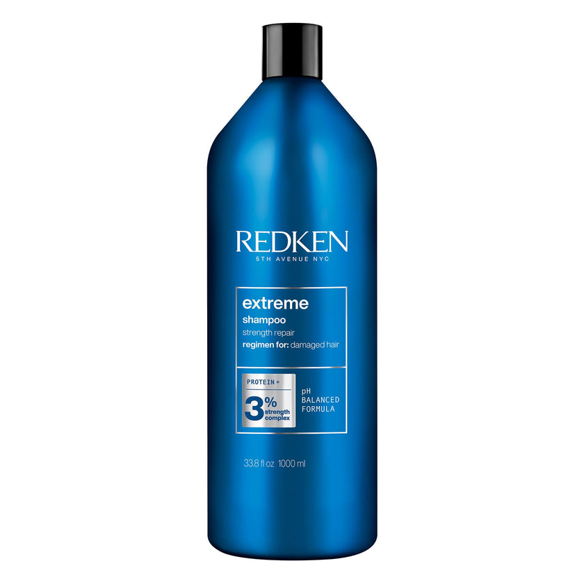 REDKEN Shampoo for Damaged Hair, Repairs Strength and Adds Flexibility, Infused With Proteins, Extreme, 1000 ml 🍁 All In One Marketplace Canada