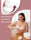 Momcozy Breast Pump Hands Free Mobile Style | M6, Wearable Breastfeeding Pump Ideal Rhythm for More Milk, DoubleFit Flange More Fit & Discreet with 3 Modes & 9 Levels, 24mm (Cozy Red, 2 Count) 🍁 All In One Marketplace Canada