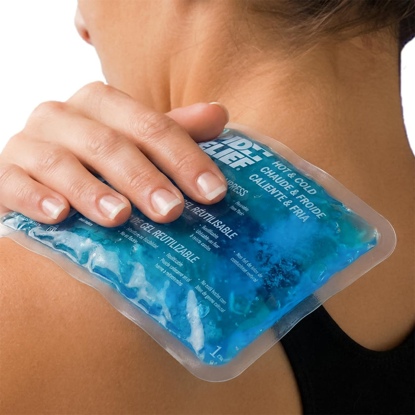 Rapid Relief Ice Pack for Injuries Reusable – Medium Ice Pack or Heat Pack with Gel That Stays Flexible When Frozen, Cold Therapy for Knee, Elbow and Muscle Aches, 5 x 9 Inch, 1 Count 🍁 All In One Marketplace Canada