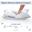 JOLLYVOGUE King Size Pillows 2 Pack for Sleeping, Soft and Supportive Bed Pillows for Side Back and Stomach Sleeper, Down Alternative Hotel Collection Pillows 2 Pack 🍁 All In One Marketplace Canada