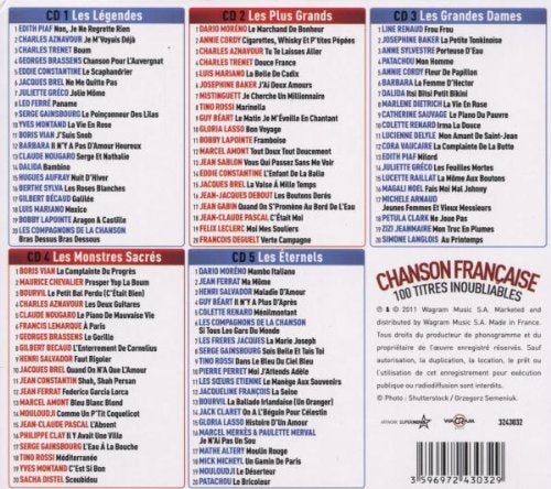 CHANSON FRANÇAISE: 100 TITRES INOUBLIABLES - CD (Used)