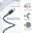 Adaptive Fast Charger and USB-C Cable 10ft(3m), Excgood Type C Cable Fast Charging Compatible with Galaxy A16/A15/A13/A14/A03s, S25 Ultra/S24/S23/S22/S20/S8/9+/10e,Note, Android Phone (2Pack Black) 🍁 All In One Marketplace Canada