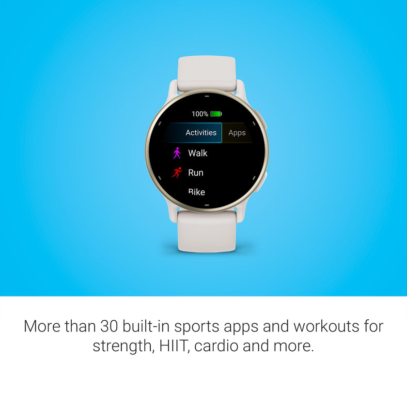Garmin vívoactive 5, Health and Fitness GPS Smartwatch, AMOLED Display, Up to 11 Days of Battery, Ivory 🍁 All In One Marketplace Canada