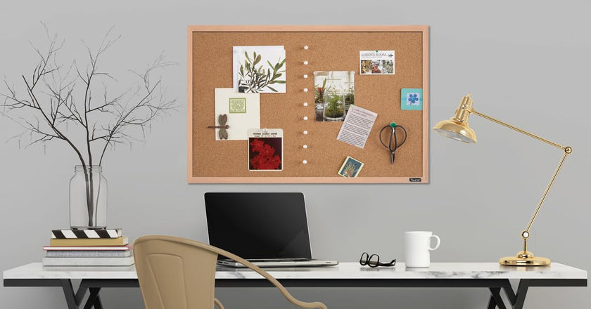 Quartet Natural Cork Bulletin Board, 35