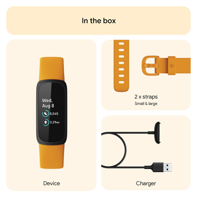 Google Fitbit Inspire 3 - Health and Fitness Tracker - Morning Glow / Black 🍁 All In One Marketplace Canada