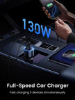 UGREEN 130W Car Charger USB C Fast Charger (with 100W USB C Cable) PD3.0 QC4.0 PPS Fast Charging Car Adapter Compatible with, MacBook, iPhone 17 16 15 14 Pro Max, Galaxy S25 S24 Ultra, iPad 🍁 All In One Marketplace Canada