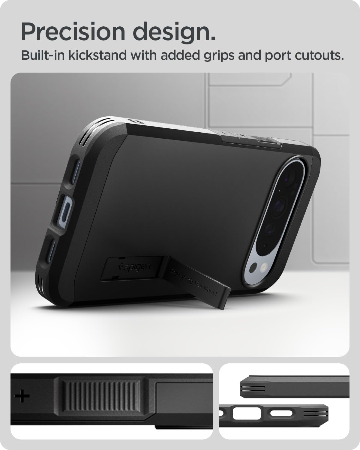 Spigen Case for Pixel 10 / Pixel 10 Pro Case, Tough Armor (AI) MagFit Designed for Google Pixel 10 / Pixel 10 Pro - Black 🍁 All In One Marketplace Canada