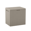 Keter City 30 Gallon Resin Outdoor Storage Box and Patio Furniture Side Table for Pool and Garden Accessories, Beige 🍁 All In One Marketplace Canada