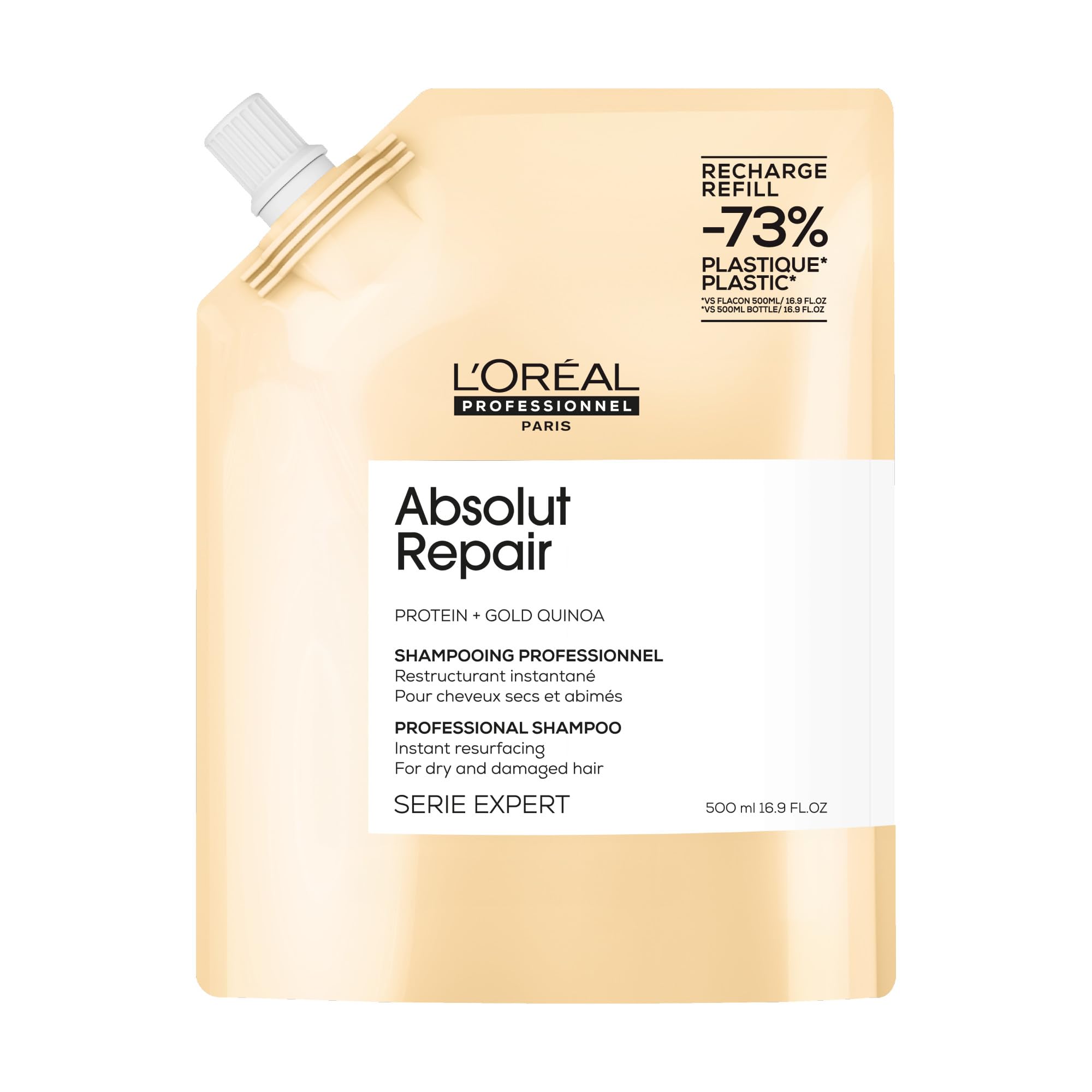 L'Oréal Professionnel Absolut Repair Shampoo Refill, Damaged Hair, 500 mL 🍁 All In One Marketplace Canada