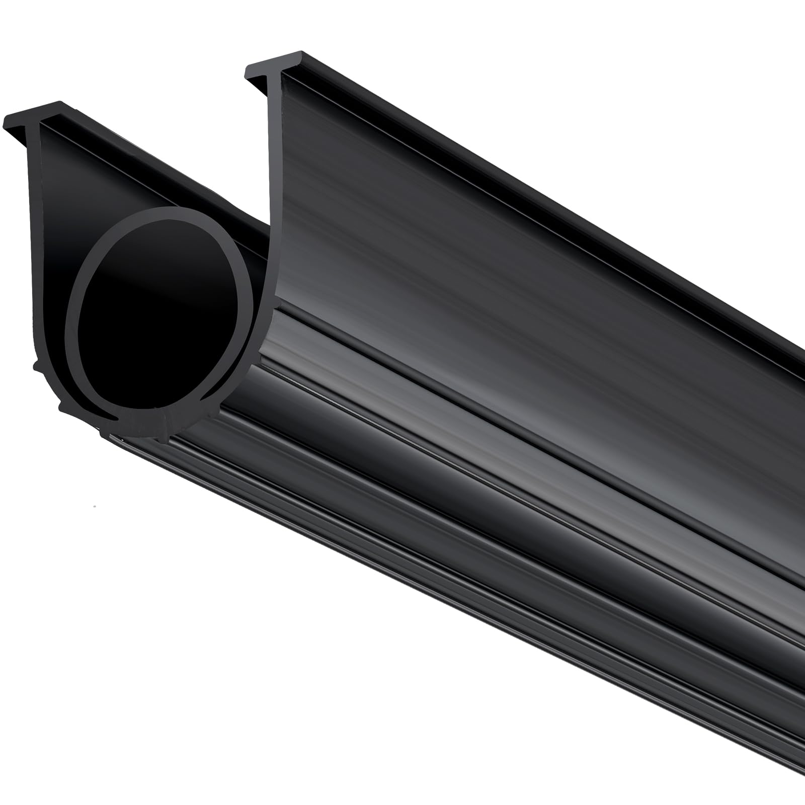 VEVOR Garage Door Seals Bottom Rubber, U Shape +O Ring Combination Garage Door Bottom Weather Seal, 20ft Weatherproofing Garage Door Seal, 5/16 inch T-ends and 3 3/4 inch Width, for Doors, Black 🍁 All In One Marketplace Canada