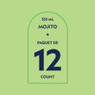 Atypique Non-Alcoholic Cocktail, Mojito, 355 mL, 12-Count 🍁 All In One Marketplace Canada