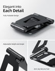 Nulaxy Aluminum Dual Foldable iPad Stand, Fully Adjustable Desktop Tablet Holder, iPad Accessories Office Compatible with 4-11