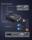 ABLEWE RCA to HDMI,AV to HDMI Converter, 1080P Mini RCA Composite CVBS Video Audio Converter Adapter Supporting PAL/NTSC for TV/PC/ PS3/ STB/Xbox VHS/VCR/Blue-Ray DVD Players 🍁 All In One Marketplace Canada