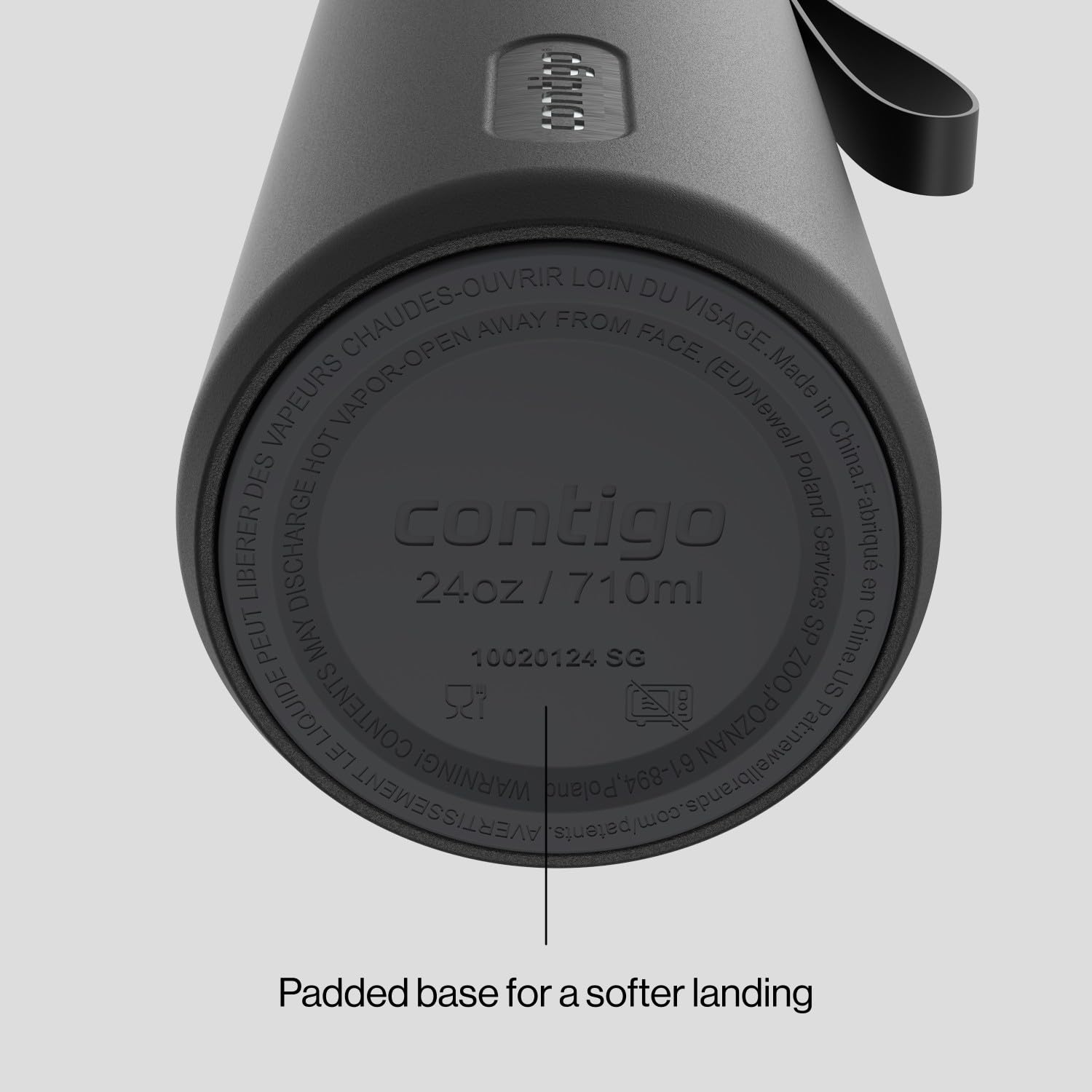 Contigo SnapSeal 24 oz Water Bottle w/Carry Strap & Reusable Straw | Vacuum-Insulated Stainless Steel for Hot & Cold Drinks | Spill-Proof Lid | BPA & Lead-Free | Dishwasher Safe 🍁 All In One Marketplace Canada