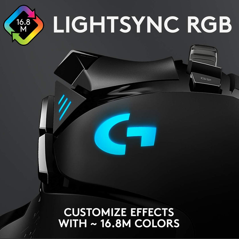 Logitech G502 Hero High Performance Wired Gaming Mouse, Hero 25K Sensor, 25,600 DPI, RGB, Adjustable Weights, 11 Programmable Buttons, On-Board Memory, PC/Mac, Black 🍁 All In One Marketplace Canada