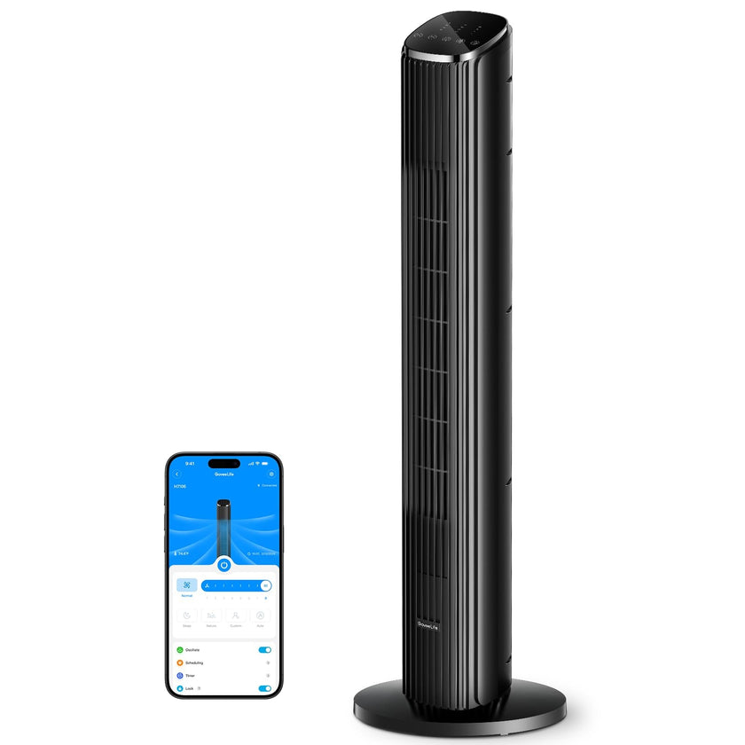 GoveeLife Black Tower Fan for Bedroom, 36