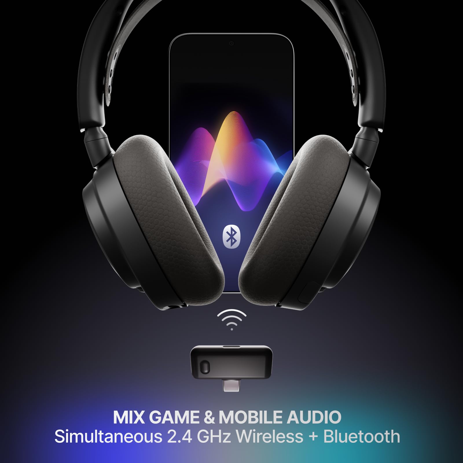 SteelSeries Arctis Nova 7 Wireless Gen 2 Gaming Headset - Real-Time App Control, 50+ HR Play, Neodymium Drivers, Mix 2.4GHz/Bluetooth, PC, PS5, PS4, Switch 1/2, Mobile - Black 🍁 All In One Marketplace Canada