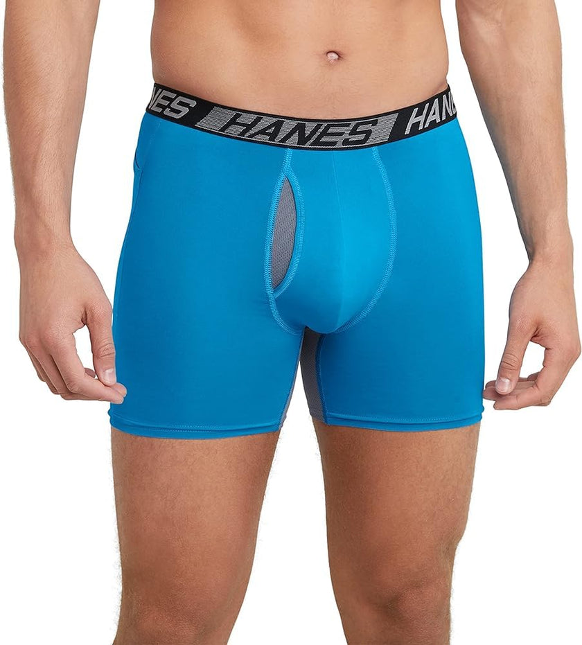 Hanes X-Temp Total Support Pouch Men's Underwear Boxer Briefs, Anti-Chafing, Moisture Wicking Underwear, 3-Pack, Size Large 🍁 All In One Marketplace Canada