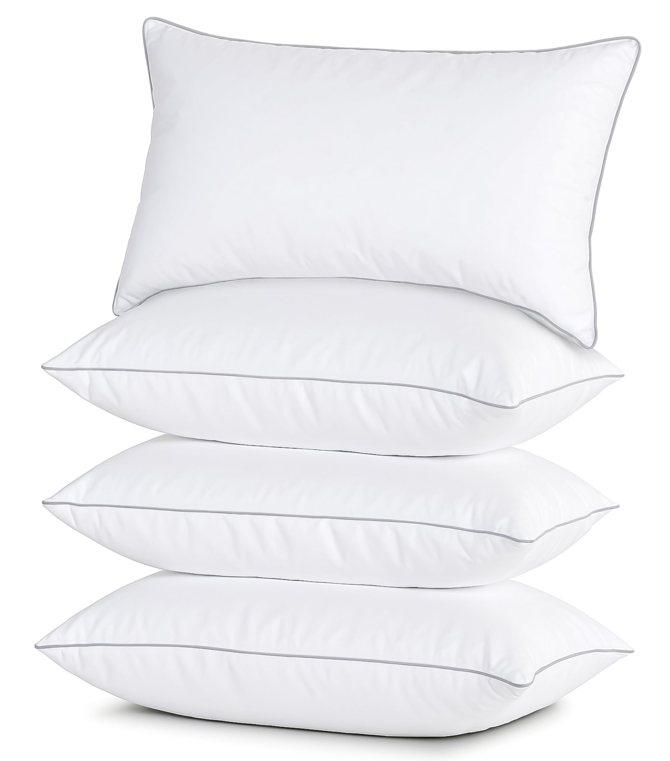 Casa Platino Bed Pillows Standard Size 4 Pack (20x26) - Down Alternative Sleeping Pillows, Hotel Quality, Hypoallergenic & Supportive for Side & Back Sleepers 🍁 All In One Marketplace Canada