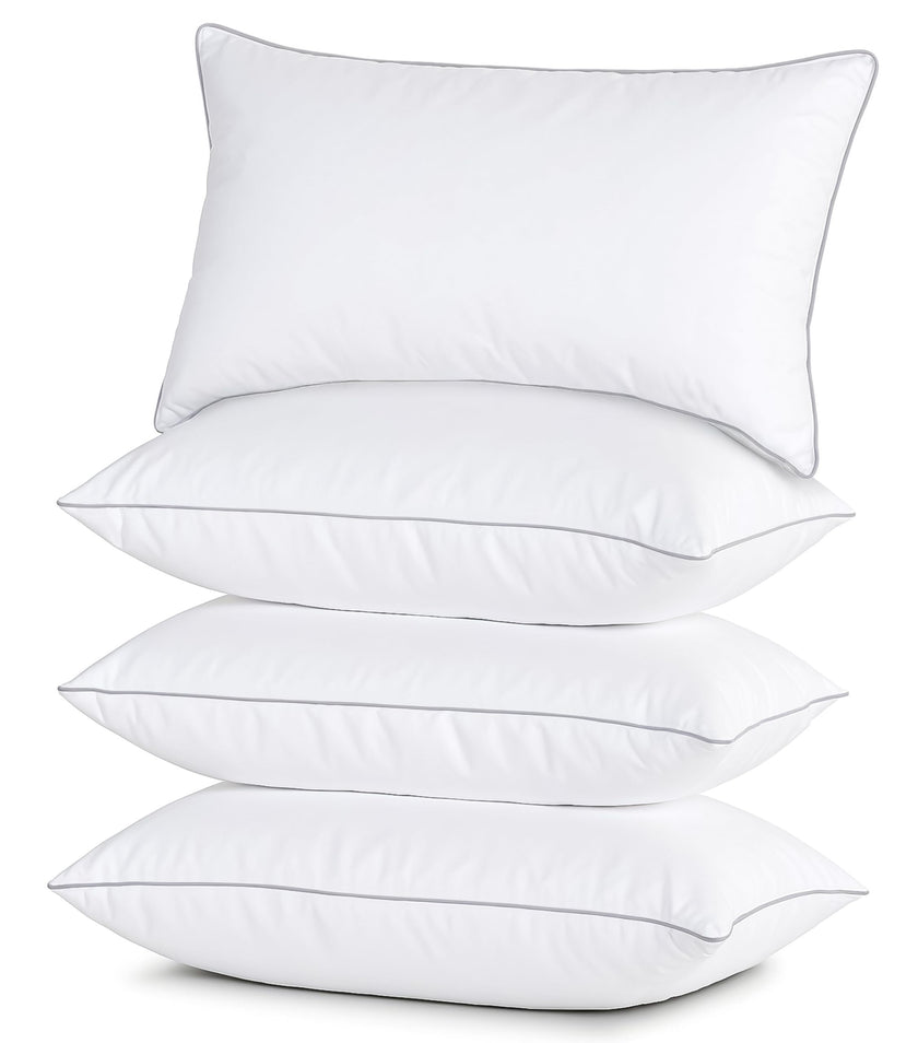 Casa Platino Bed Pillows Standard Size 4 Pack (20x26) - Down Alternative Sleeping Pillows, Hotel Quality, Hypoallergenic & Supportive for Side & Back Sleepers 🍁 All In One Marketplace Canada