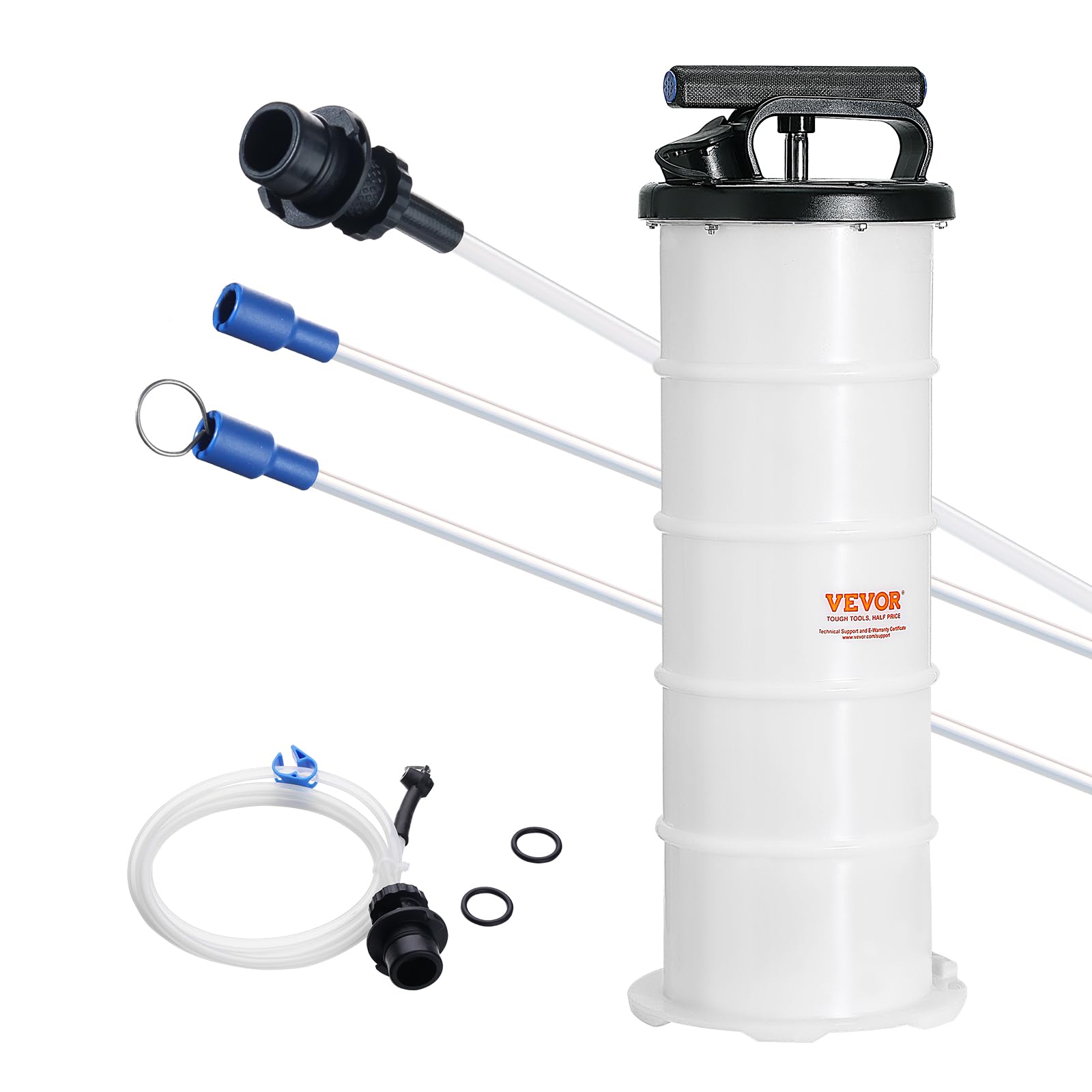 VEVOR Fluid Extractor, 1.74 Gallons (6.5 Liters), Manual Hand-Operated Oil Changer Vacuum Fluid Extractor with Dipstick and Hose, Oil Extractor Change Pump for Automotive Fluids Vacuum Evacuation 🍁 All In One Marketplace Canada