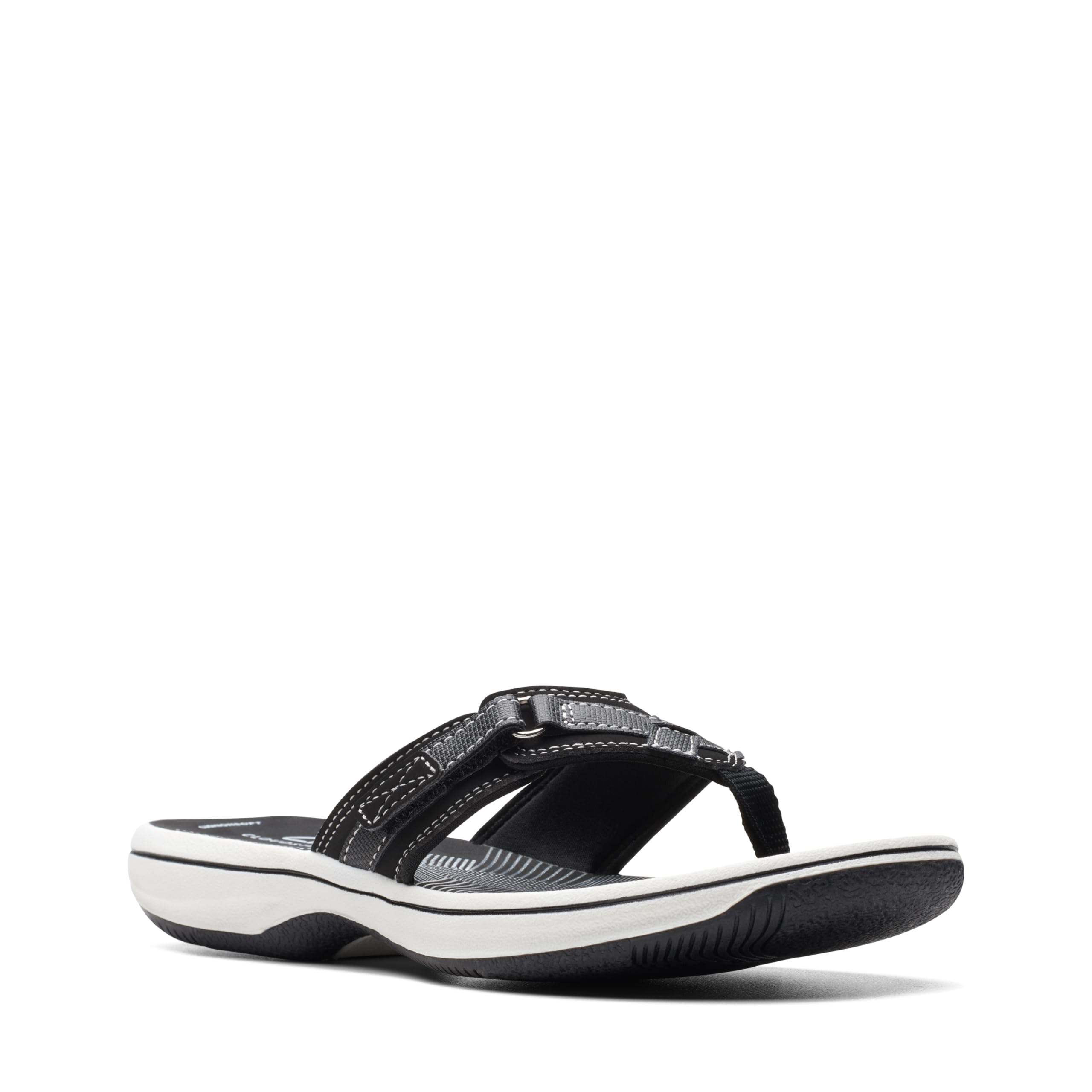 Clarks Cloudsteppers Women's Breeze Sea Flip-Flop, Black Synthetic, 6 Medium US 🍁 All In One Marketplace Canada