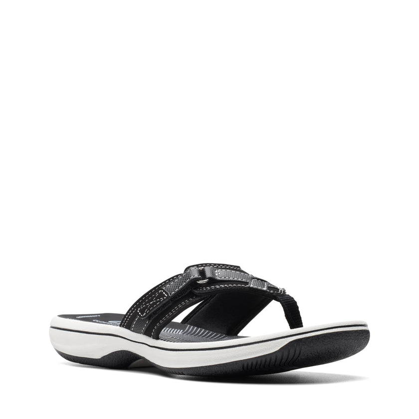 Clarks Cloudsteppers Women's Breeze Sea Flip-Flop, Black Synthetic, 7 Medium US 🍁 All In One Marketplace Canada