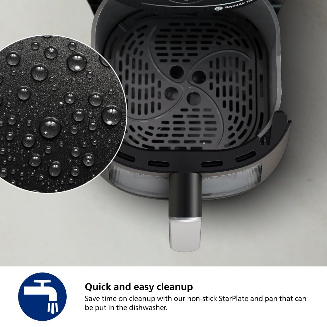 Philips 2000 Series Airfryer, RapidAir Technology, 13-in-1 Ways to Cook, 4.2L Capacity, Healthier Meals Up to 90% Less Fat, Easy to Clean, Dishwasher Safe, Touchscreen Control, HomeID App (NA221/00) 🍁 All In One Marketplace Canada