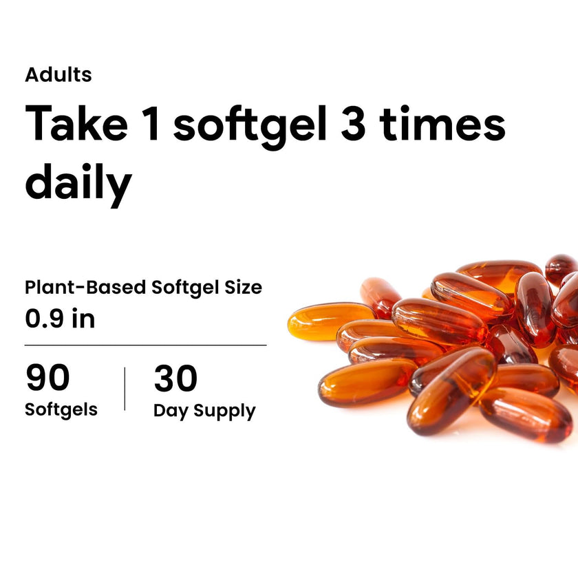 Nutridom Pumpkin Seed Oil Capsules 1000 mg, 90 Veggie Softgels, Cold-Pressed, Essential Fatty Acids, Linoleic & Oleic Acid, Vegan, Non-GMO, Gluten Free, Soy Free, Made in Canada 🍁 All In One Marketplace Canada