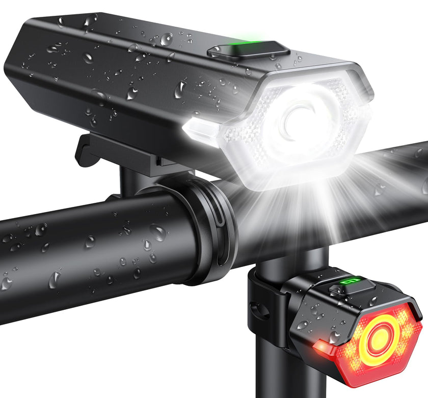 Oldowl Upgraded Bike Lights Super Bright, 4+6 Modes Rechargeable Bike Lights Front and Back with Side Lights, 360°Rotatable Bike Headlight, IP65 Waterproof Bicycle TailLight, Reflectors Accessories 🍁 All In One Marketplace Canada