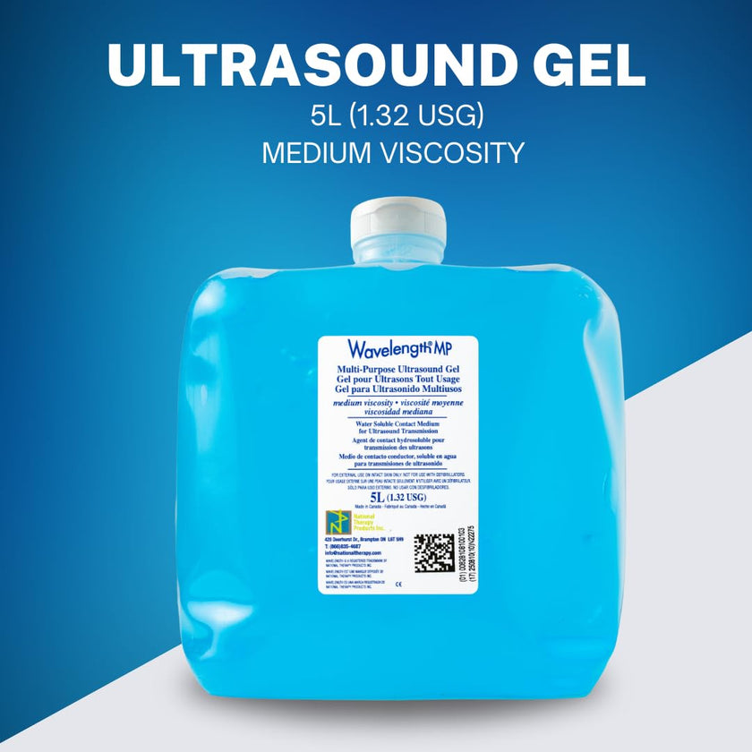 Wavelength® 5L Blue Multi-Purpose Ultrasound and Transmission Gel.1x5L Jug with Empty 250ml Refillable Bottle. Made in Canada. (1) 🍁 All In One Marketplace Canada