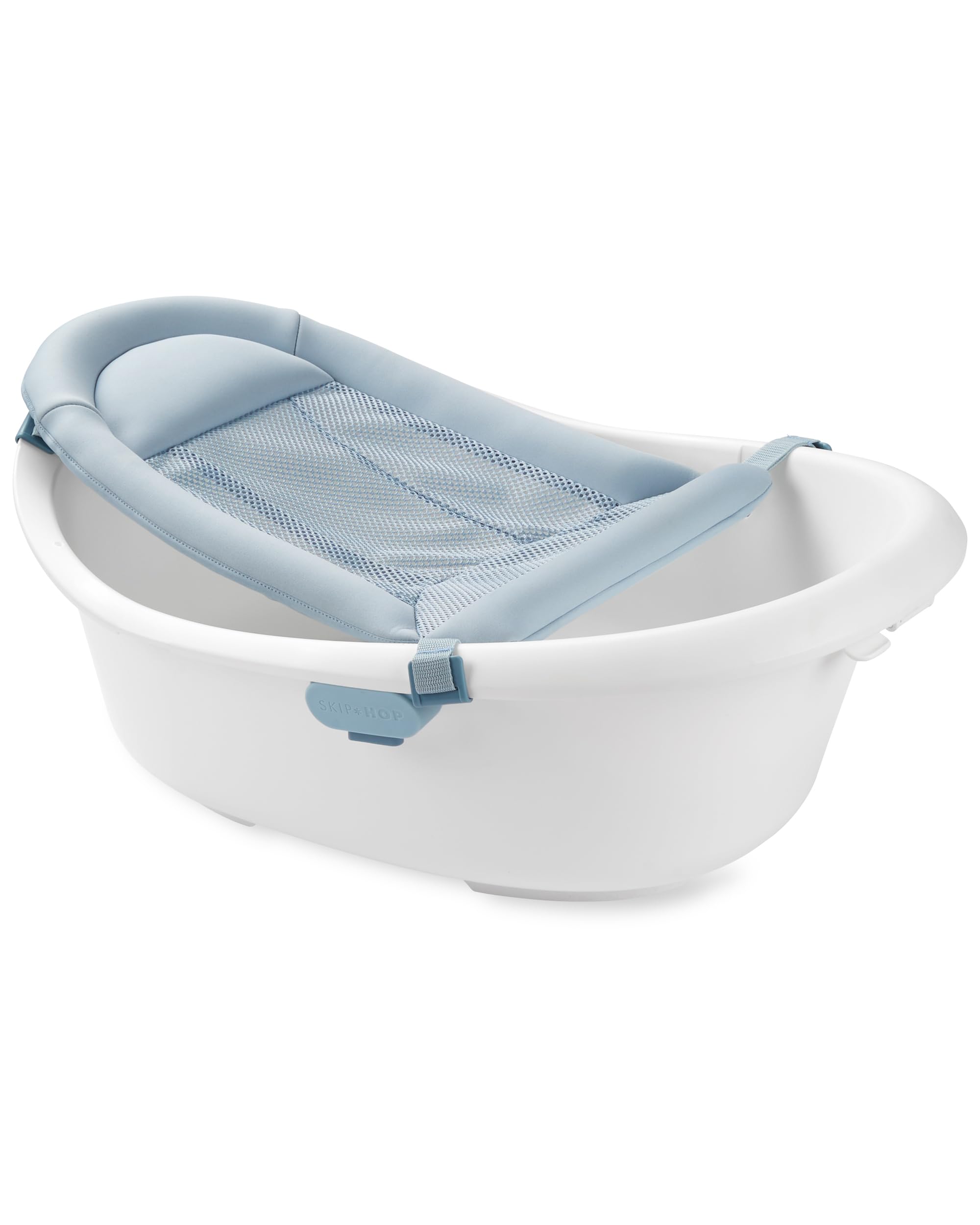 Skip Hop Baby Bath Tub 4-in-1 Grow with Baby Infant to Toddler Bathtub with Supportive Sling and Sit-Up Support Wave Age 0m+ 🍁 All In One Marketplace Canada