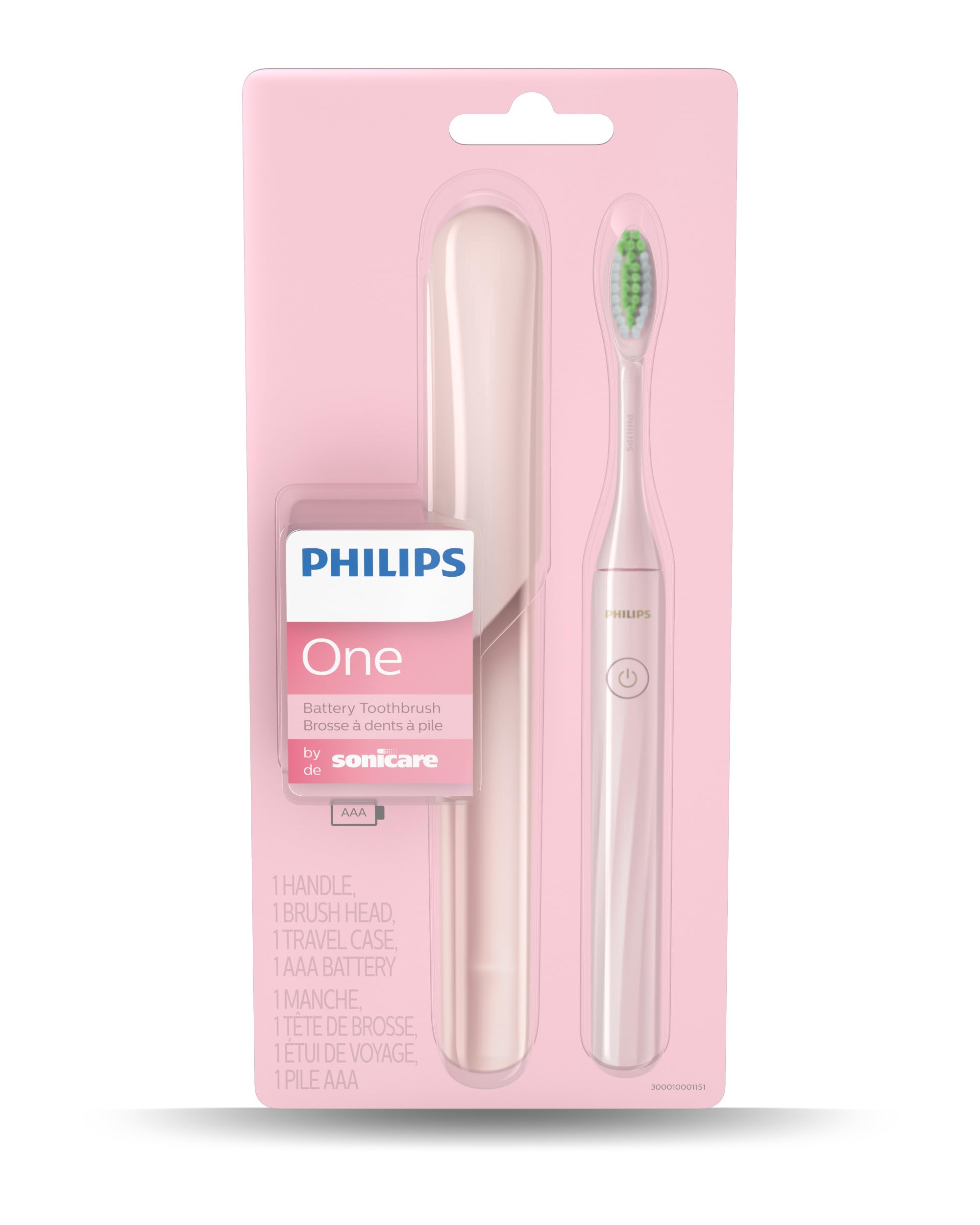 Philips One by Sonicare Battery Electric Toothbrush, Pink, HY1100/06 🍁 All In One Marketplace Canada