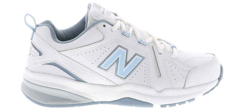 New Balance Women's 608 V5 Casual Comfort Cross Trainer, White/Light Blue, 8.5 W US 🍁 All In One Marketplace Canada