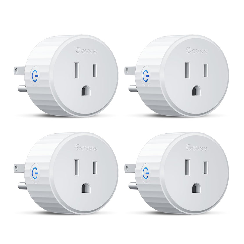 Govee Smart Plug, WiFi Plugs Work with Alexa & Google Assistant, Smart Outlet with Timer & Group Controller, WiFi Outlet for Home, No Hub Required, ETL & FCC Certified, WiFi Bluetooth Connect, 4 Pack 🍁 All In One Marketplace Canada