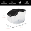 Starfrit LocknLock Pet Food Container with Wheels - 406oz/12L - Airtight - 4-Sided Locking Flip Top Lid 🍁 All In One Marketplace Canada
