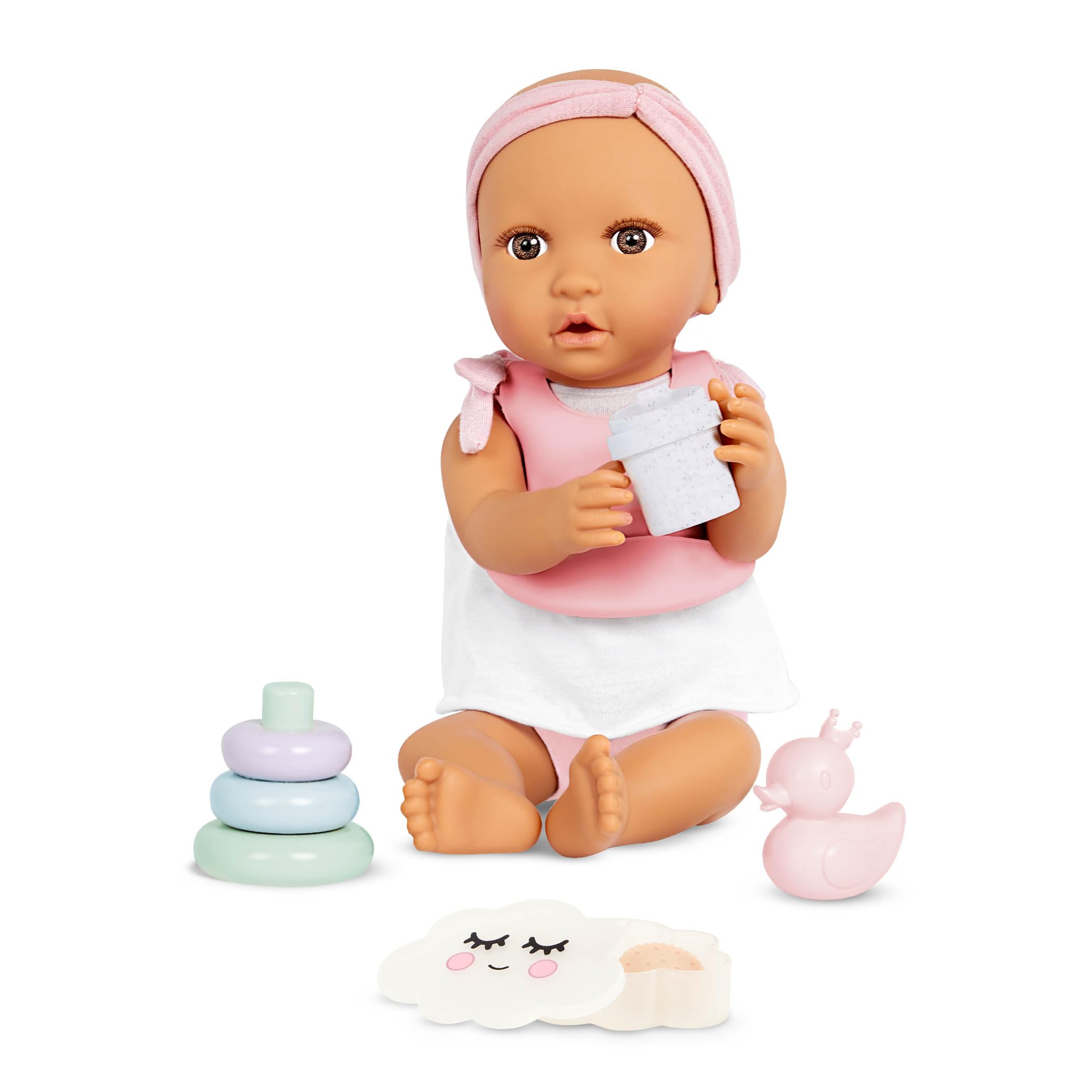 LullaBaby Baby Doll Accessories Meal Time and Changing Set, 19 Pc 🍁 All In One Marketplace Canada
