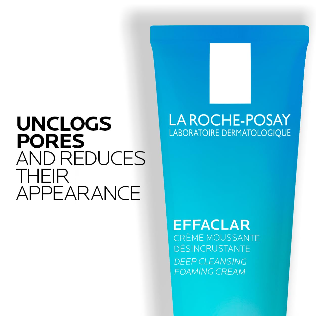 La Roche-Posay Effaclar Daily FOAMING CREAM CLEANSER for Face For Oily to Combination Skin with SALICYLIC ACID and GLYCERIN Sebum and pore minimizer. Paraben-Free, Oil-Free, Alcohol-Free, Non Comedogenic, 125ML 🍁 All In One Marketplace Canada