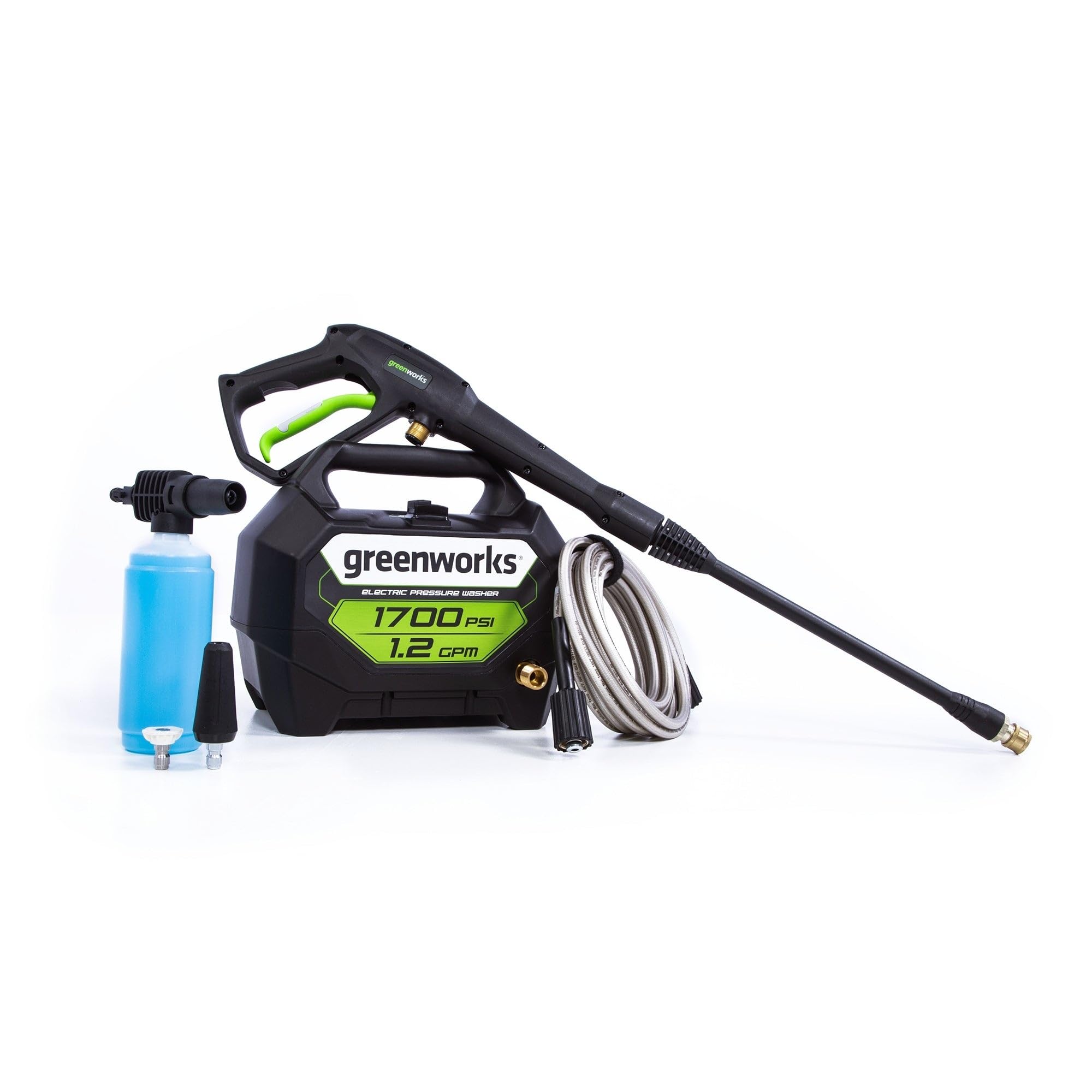 Greenworks 1700 PSI 1.2-Gallon-GPM 13 Amp Cold Water Electric Pressure Washer, GPW1704 🍁 All In One Marketplace Canada