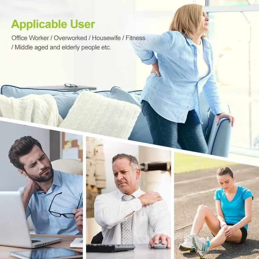 AUVON Dual Channel TENS Unit Muscle Stimulator Machine with 20 Modes, 2